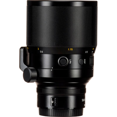 Close-up of Nikon Z 58mm Noct aperture and focus ring