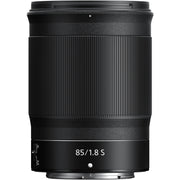Front view of the Nikon Z 85mm f/1.8 lens