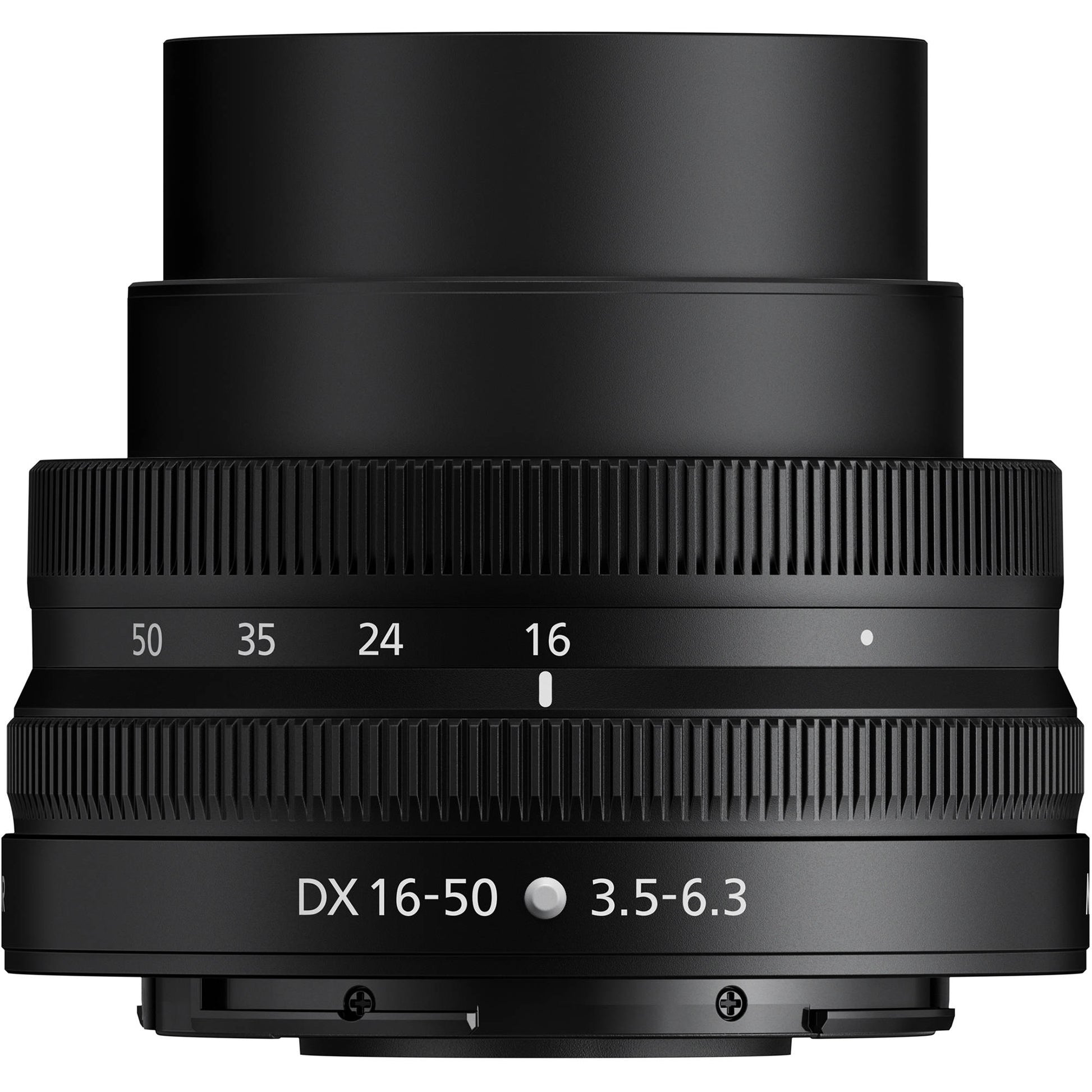 Nikon Z DX 16-50mm f/3.5-6.3 VR Lens in black – compact, versatile zoom lens with Vibration Reduction, ideal for everyday photography.

