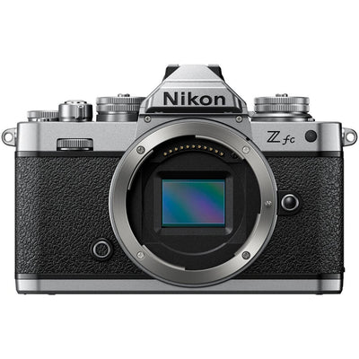 Nikon Z FC mirrorless digital camera body with 20.9MP APS-C sensor, retro design, Nikon Z mount, and 4K video capability.