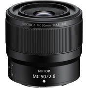 Nikon NIKKOR Z MC 50mm f/2.8 Macro Lens for life-size 1:1 magnification, sharp edge-to-edge optics, and smooth bokeh