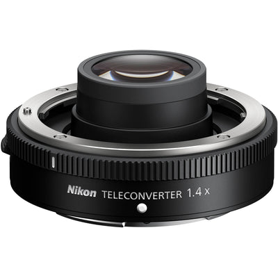 Nikon teleconverter lens on a white background