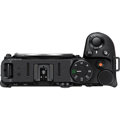 Nikon Z30 mirrorless camera body with 20.9MP DX-format sensor, 4K video, vari-angle touchscreen, and compact design for content creators.