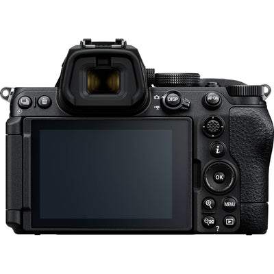 Nikon Z5 II full-frame mirrorless camera with 24.5MP BSI CMOS sensor, EXPEED 7 processor, AI autofocus, 5-axis stabilization, and 4K 60p video.