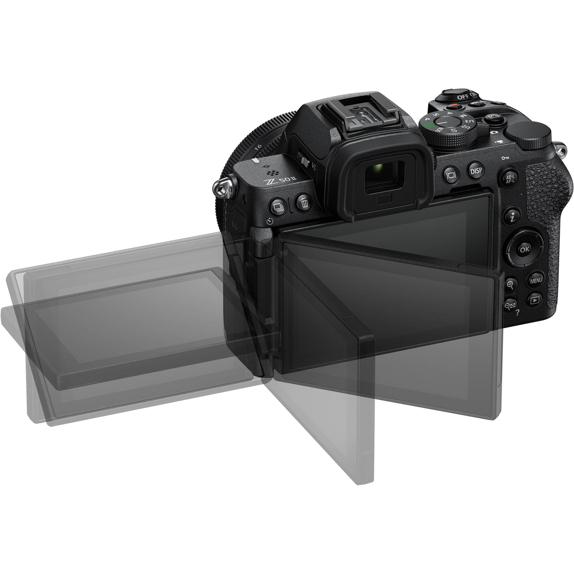 Nikon Z50 II mirrorless camera with the 16-50mm f/2.8 VR lens