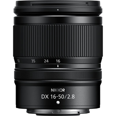 Nikon Z50 II mirrorless camera with the 16-50mm f/2.8 VR lens
