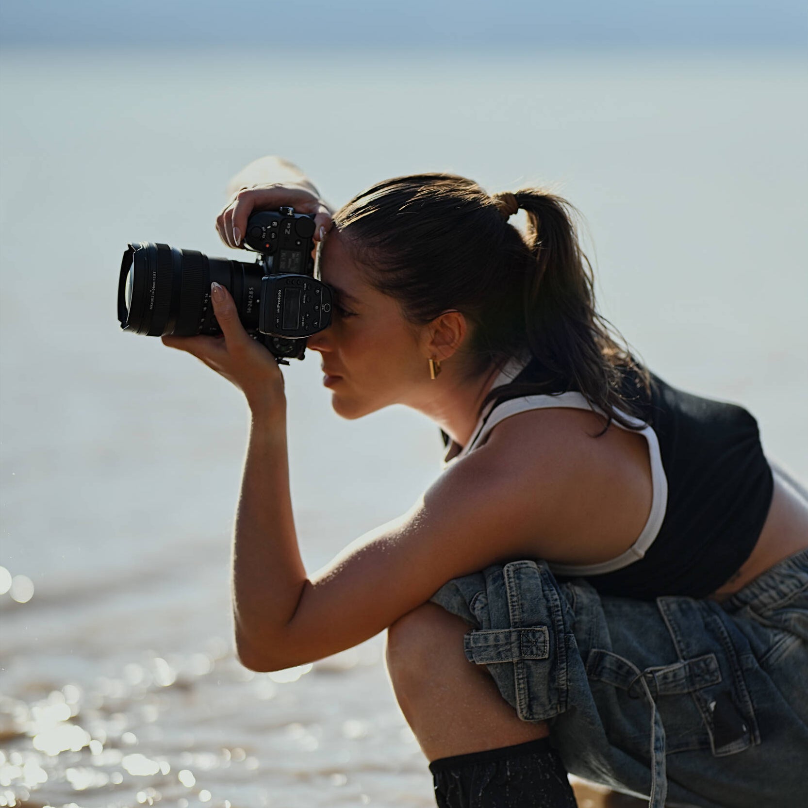 Nikon Z6 III full-frame mirrorless camera with 24.5MP BSI CMOS sensor, EXPEED 7 processor, 6K/60p RAW video, 493-point AF, and 4-axis tilting touchscreen.

