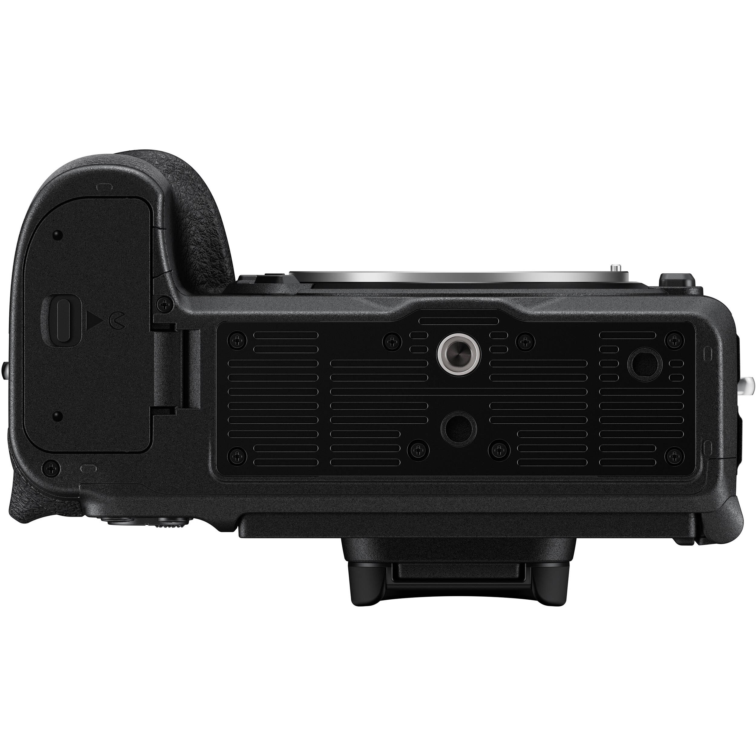 Nikon Z6 III full-frame mirrorless camera with 24.5MP BSI CMOS sensor, EXPEED 7 processor, 6K/60p RAW video, 493-point AF, and 4-axis tilting touchscreen.
