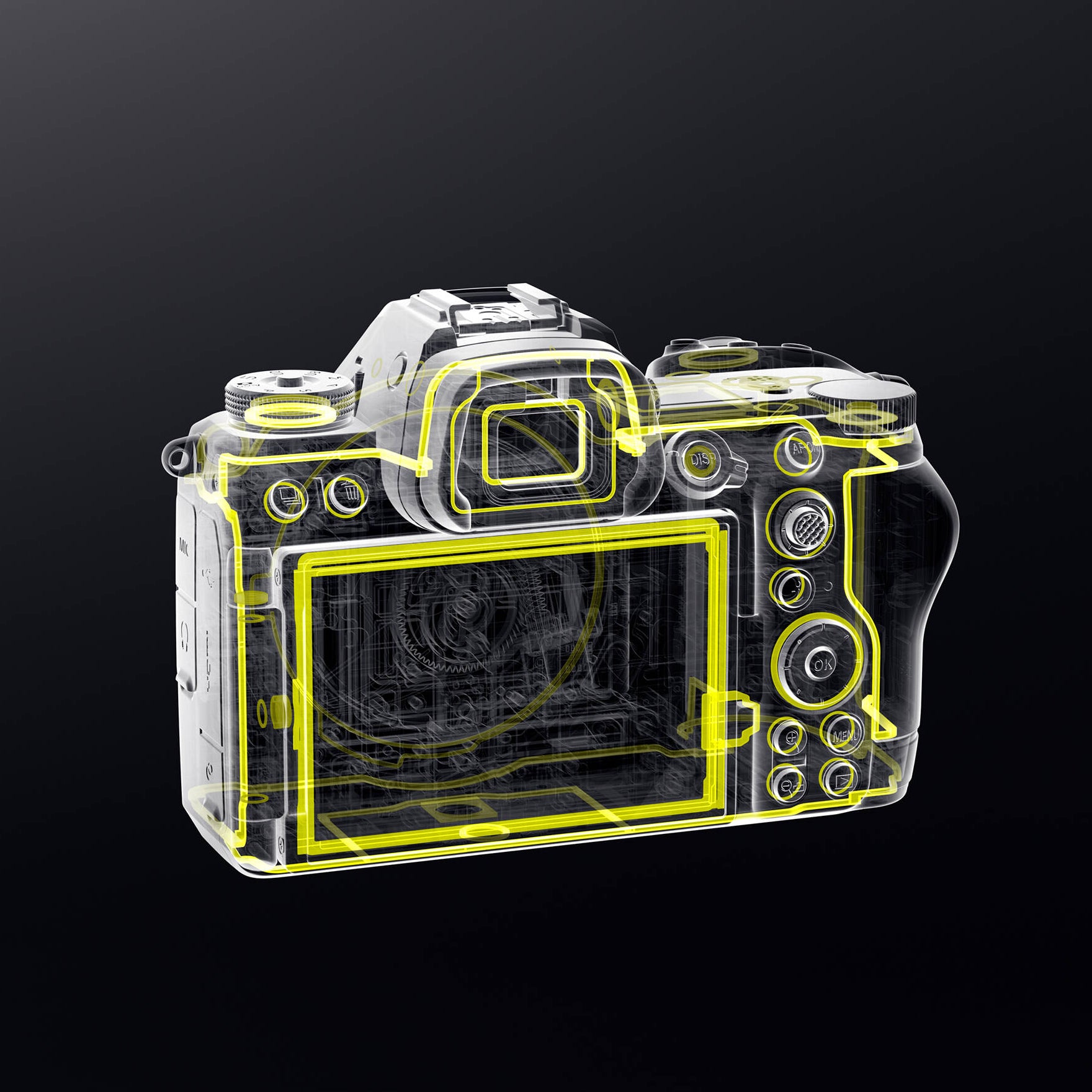 Nikon Z6 III full-frame mirrorless camera with 24.5MP BSI CMOS sensor, EXPEED 7 processor, 6K/60p RAW video, 493-point AF, and 4-axis tilting touchscreen.
