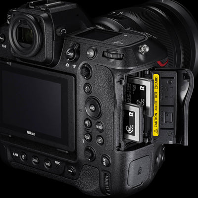 Nikon Z9 Mirrorless Camera – flagship full-frame camera with 45.7MP sensor, 8K video, and pro-grade build for high-speed, high-resolution photography.