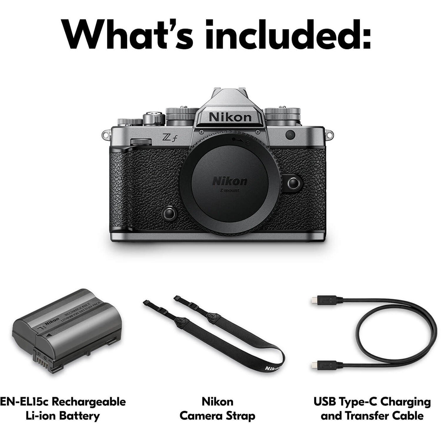 Nikon Zf full-frame mirrorless camera with EXPEED 7 processor, advanced autofocus, and 8-stop in-body stabilisation.