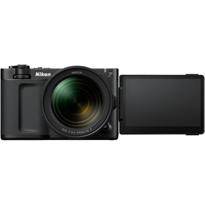 Nikon ZR 6K full-frame cinema camera with Viltrox E-Z AF adaptor for Sony E lenses.