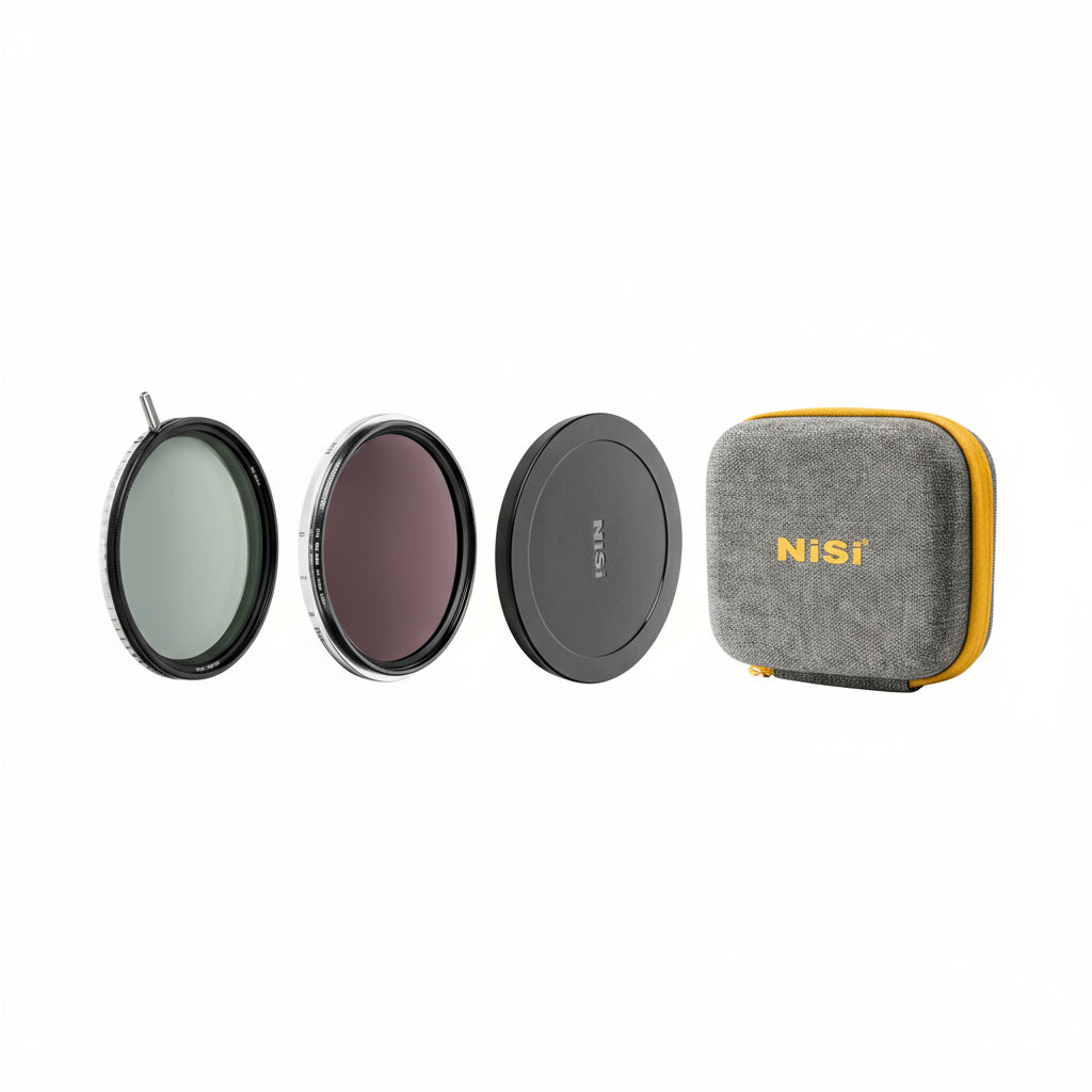 NiSi Swift VND Kit 77 mm – variable neutral density filter system with push-on Swift mounting for creative exposure control.