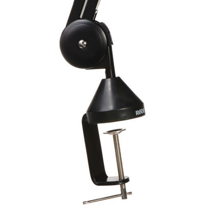 RODE PSA1 Studio Boom Arm for microphones, ideal for podcasting, broadcasting, and streaming setups.