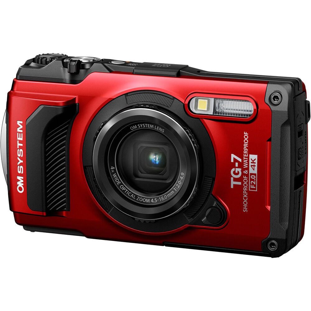 OM SYSTEM Tough TG-7 Digital Camera (Red) – Outdoorphoto
