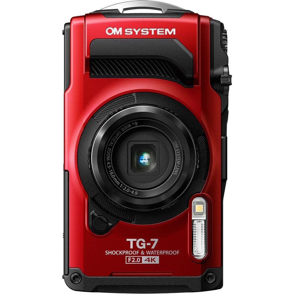 OM SYSTEM Tough TG-7 Digital Camera (Red) – Outdoorphoto