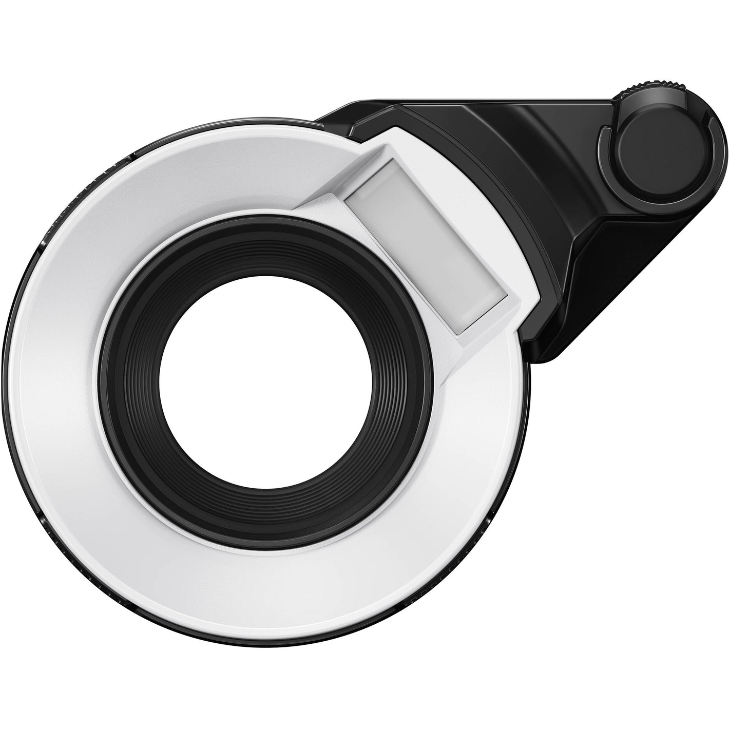 FD-1 Flash Diffuser attached to a camera, illuminating a close-up subject for bright underwater or macro photography.