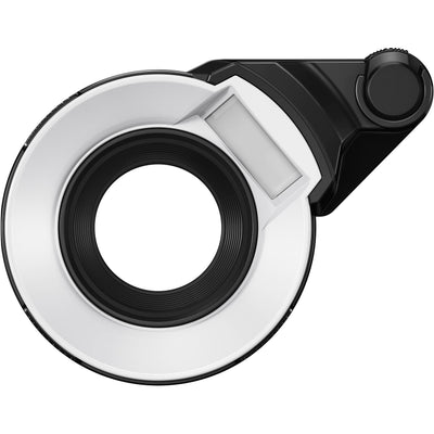 FD-1 Flash Diffuser attached to a camera, illuminating a close-up subject for bright underwater or macro photography.