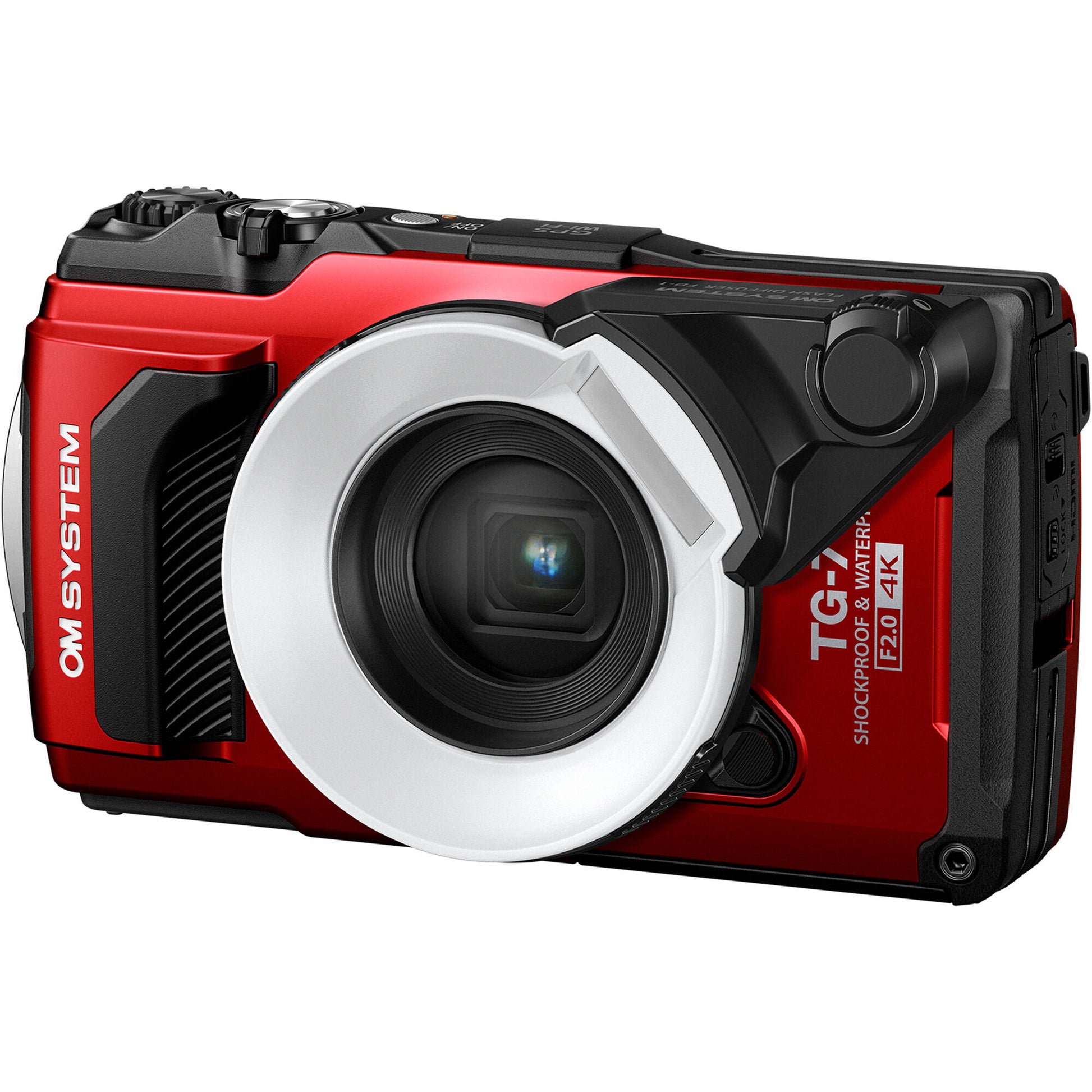 FD-1 Flash Diffuser attached to a camera, illuminating a close-up subject for bright underwater or macro photography.