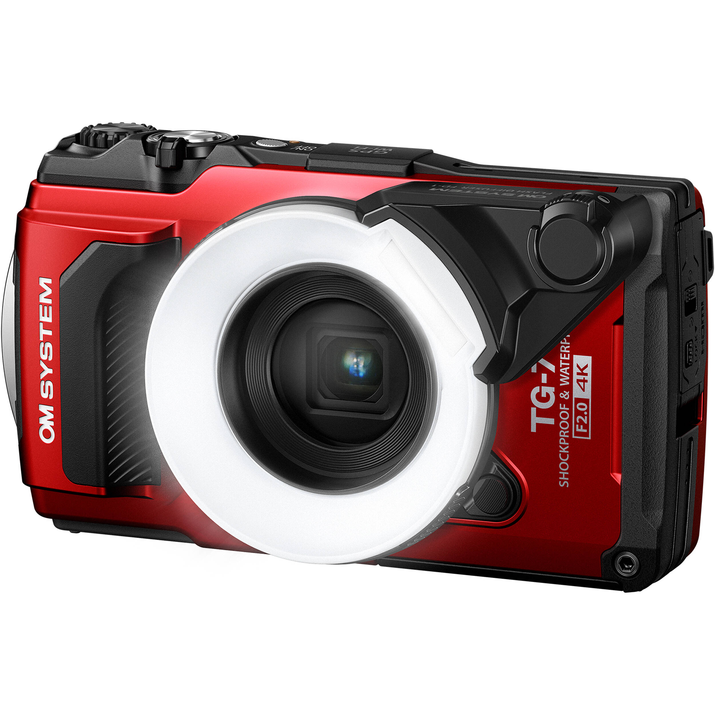 FD-1 Flash Diffuser attached to a camera, illuminating a close-up subject for bright underwater or macro photography.