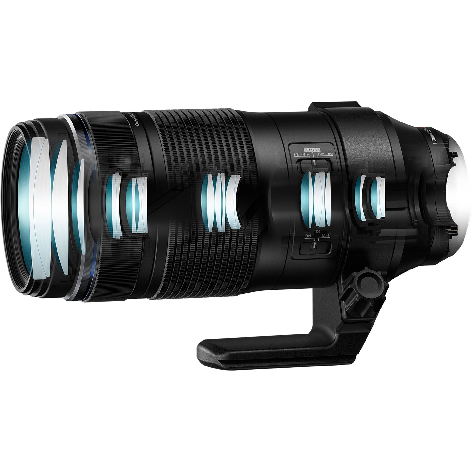 OM SYSTEM M.Zuiko Digital ED 100-400mm f/5-6.3 IS super-telephoto zoom lens for Micro Four Thirds cameras.