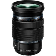 OM SYSTEM M.Zuiko Digital ED 12-100mm f/4.0 IS PRO Lens for Micro Four Thirds, high-magnification zoom with optical stabilisation, weather-sealed build, and smooth MSC autofocus.