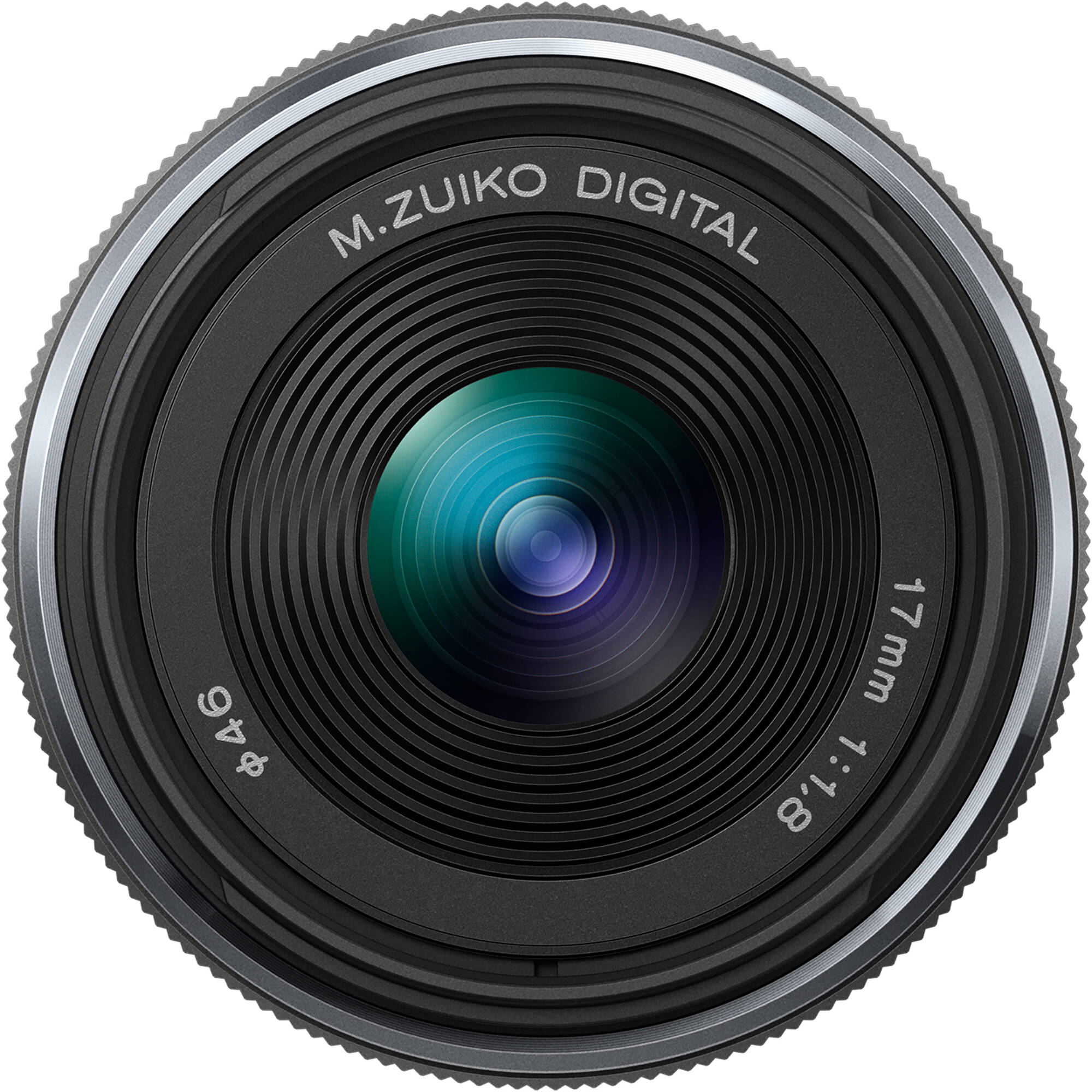 M.Zuiko 17mm f/1.8 prime lens showing compact design and splashproof build