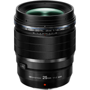 OM SYSTEM M.Zuiko Digital ED 25mm f/1.2 PRO Lens for Micro Four Thirds cameras, fast-aperture 50mm equivalent prime with weather-sealed construction.