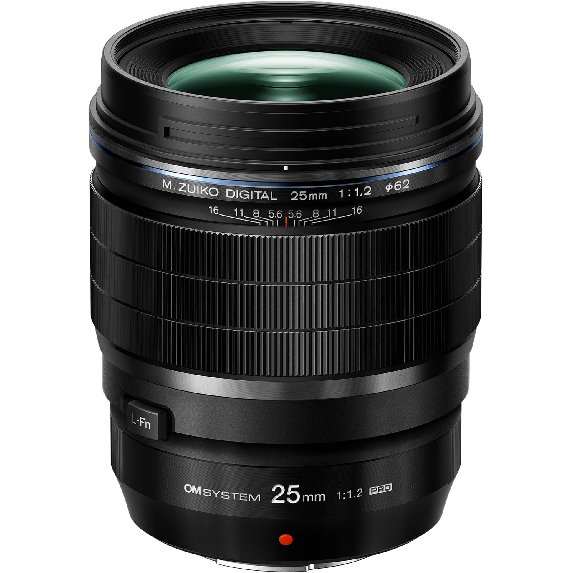 OM SYSTEM M.Zuiko Digital ED 25mm f/1.2 PRO Lens for Micro Four Thirds cameras, fast-aperture 50mm equivalent prime with weather-sealed construction.