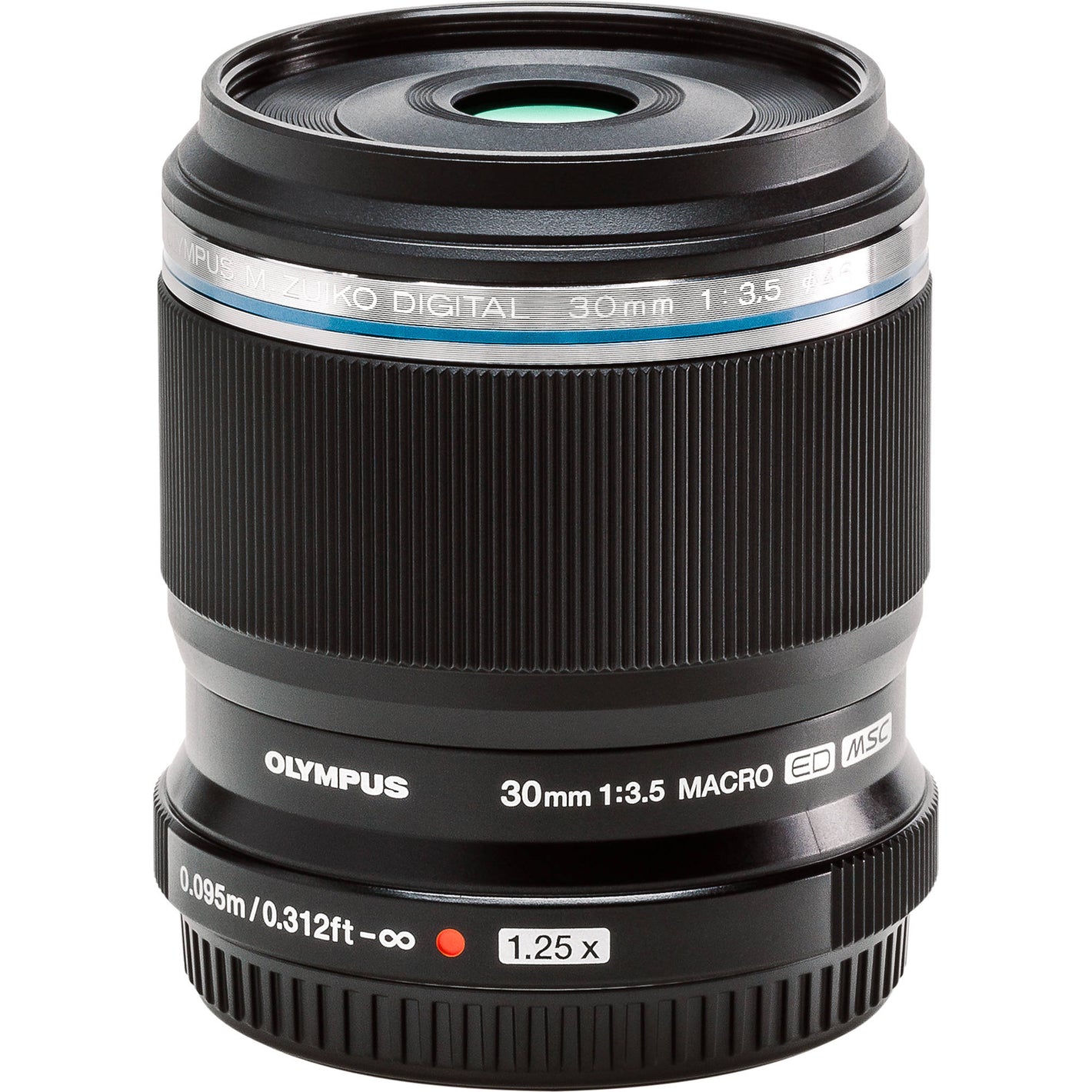 OM SYSTEM M.Zuiko Digital ED 30mm f/3.5 Macro Lens for Micro Four Thirds cameras, high-magnification 1.25x macro with sharp optics and rounded bokeh.