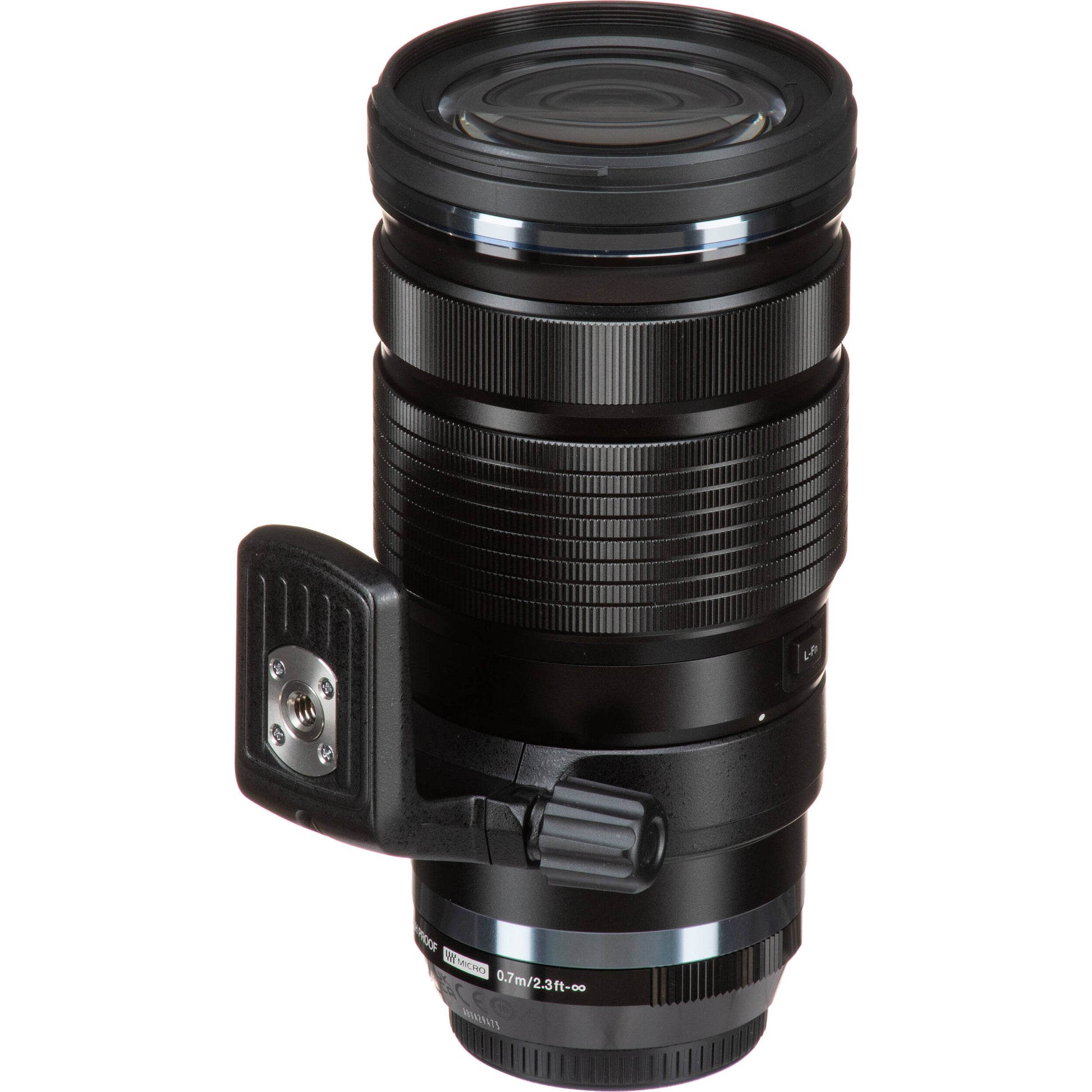 OM SYSTEM M.Zuiko Digital ED 40-150mm f/2.8 PRO lens for Micro Four Thirds cameras, showing compact telephoto zoom and professional design.