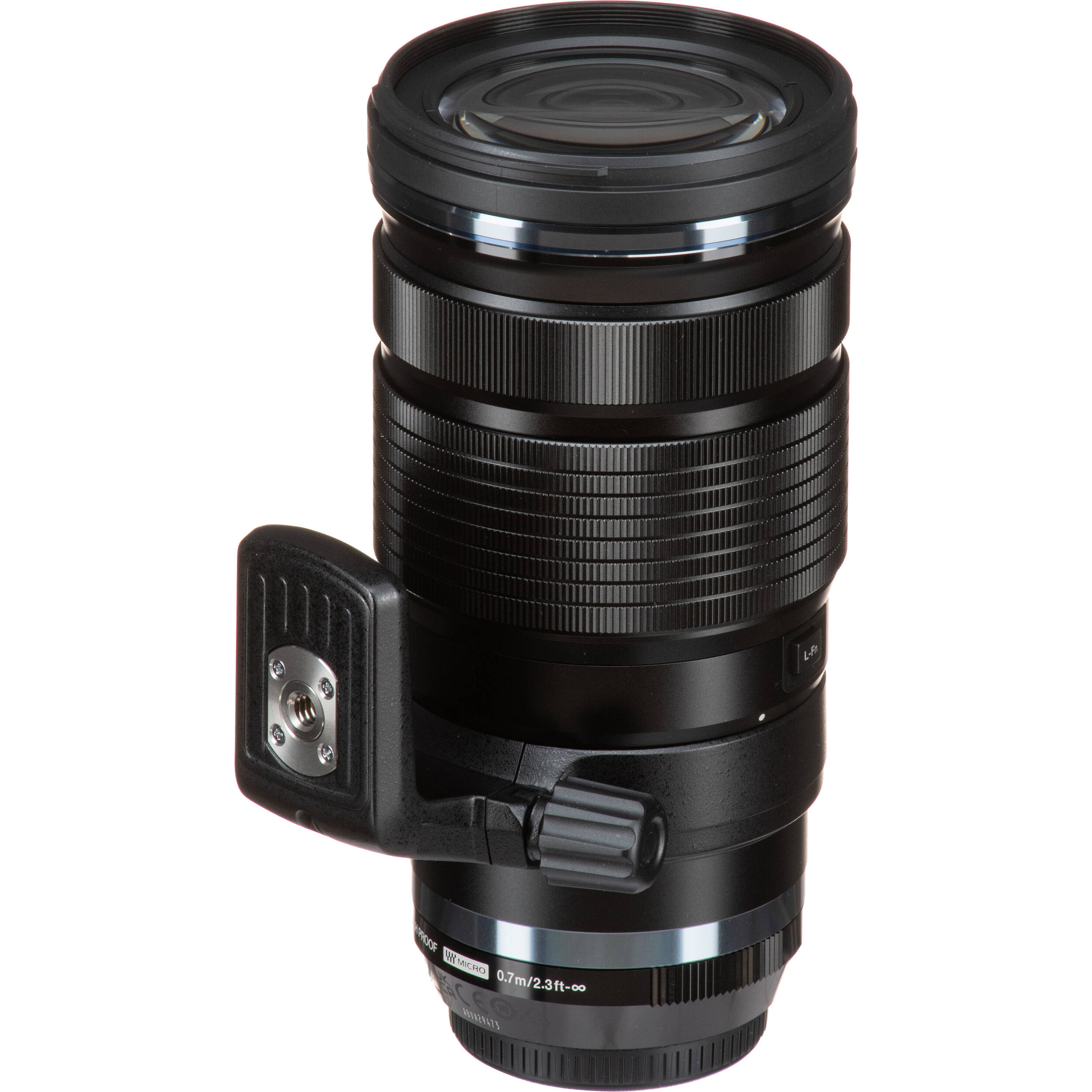 OM SYSTEM M.Zuiko Digital ED 40-150mm f/2.8 PRO lens for Micro Four Thirds cameras, showing compact telephoto zoom and professional design.