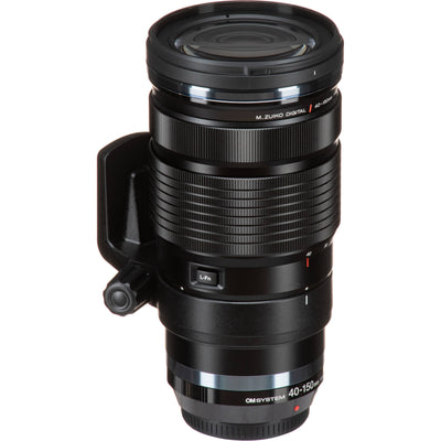 OM SYSTEM M.Zuiko Digital ED 40-150mm f/2.8 PRO lens for Micro Four Thirds cameras, showing compact telephoto zoom and professional design.