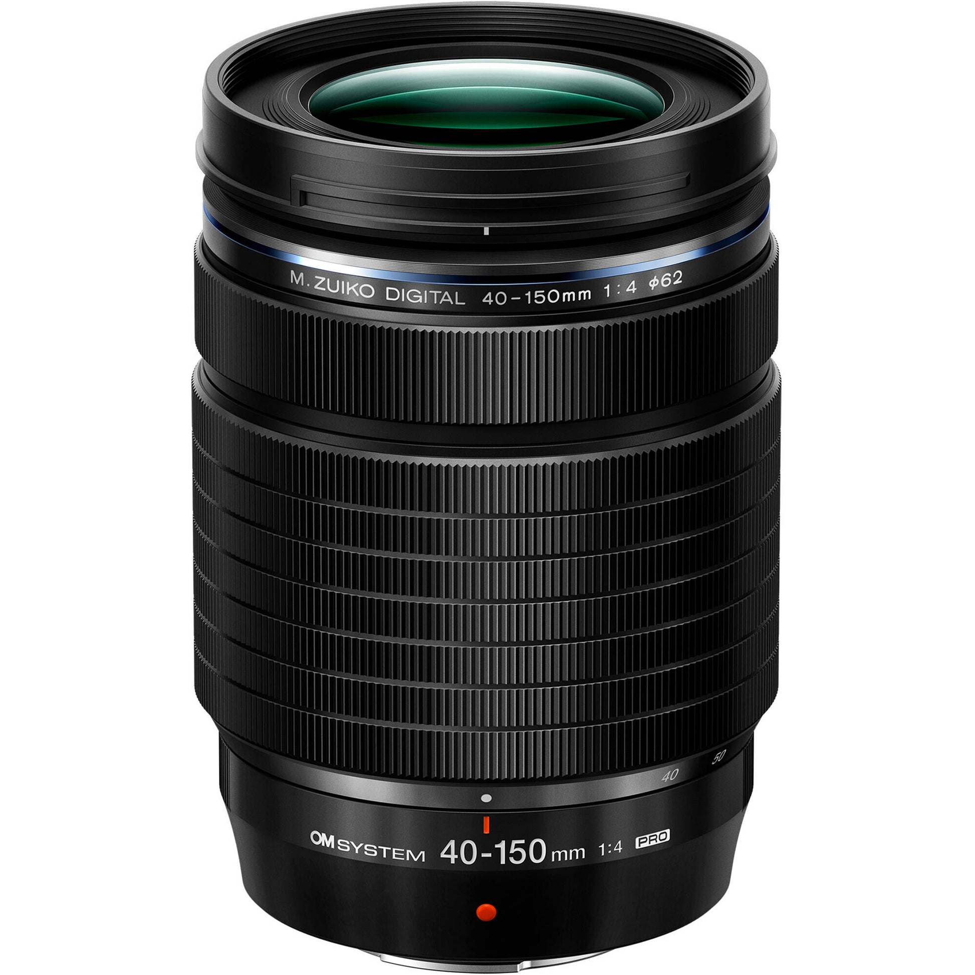 OM SYSTEM 40-150mm f/4-5.6 R lens, sharp telephoto zoom for portraits and distant subjects.