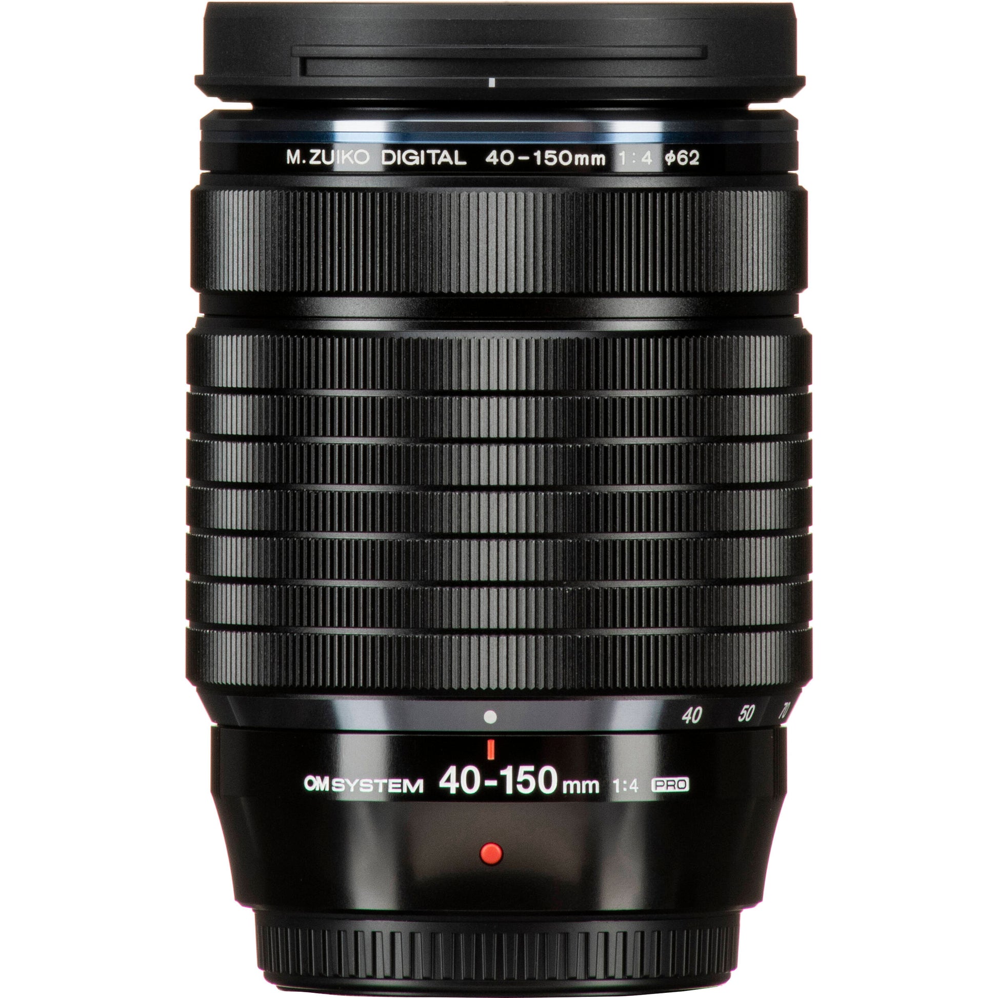 OM SYSTEM 40-150mm f/4-5.6 R lens, sharp telephoto zoom for portraits and distant subjects.
