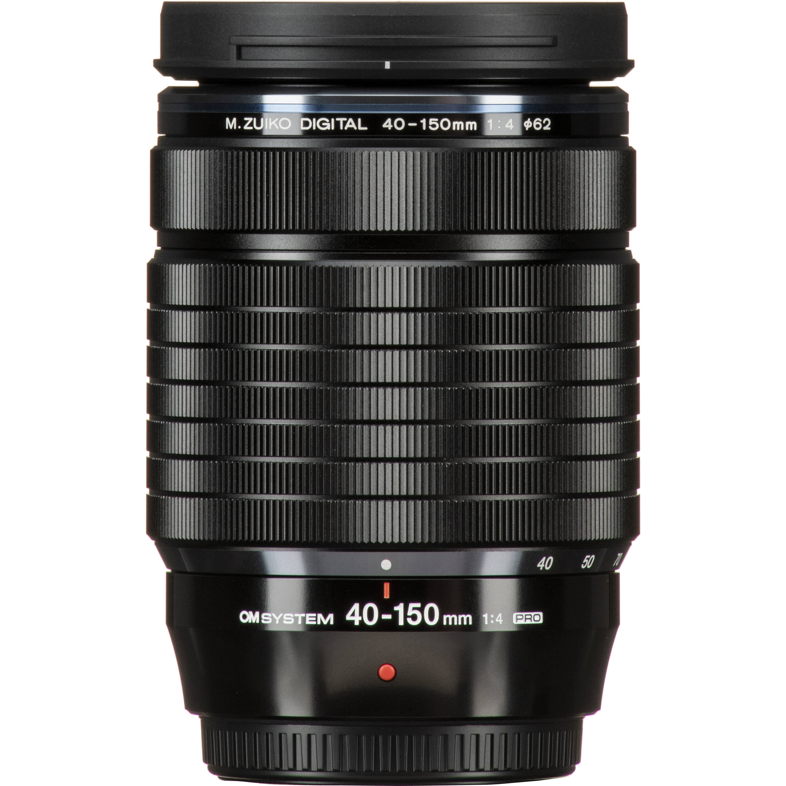 OM SYSTEM 40-150mm f/4-5.6 R lens, sharp telephoto zoom for portraits and distant subjects.