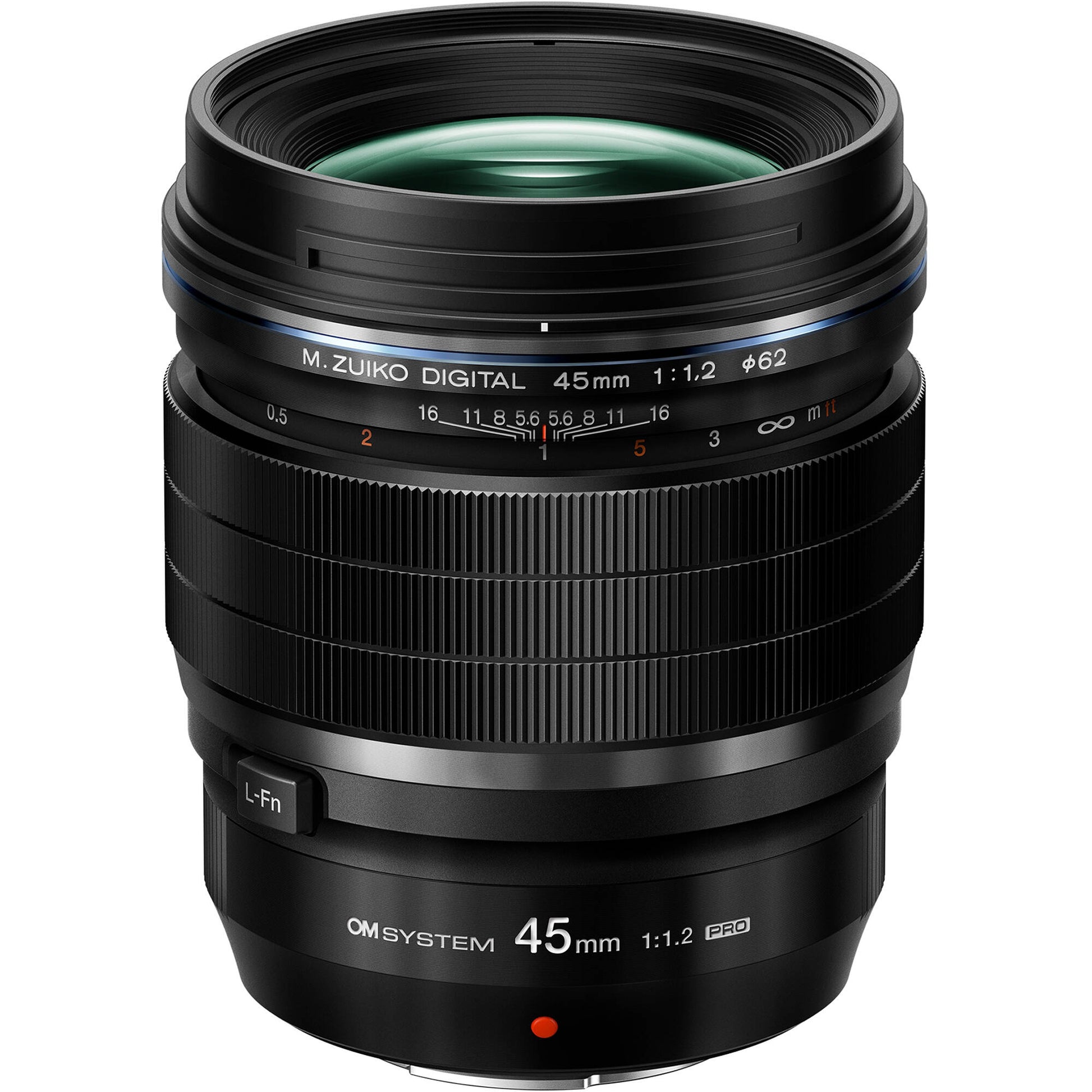 OM SYSTEM M.Zuiko 45mm f/1.2 Pro lens, perfect for low-light portrait photography and creative shallow depth of field.