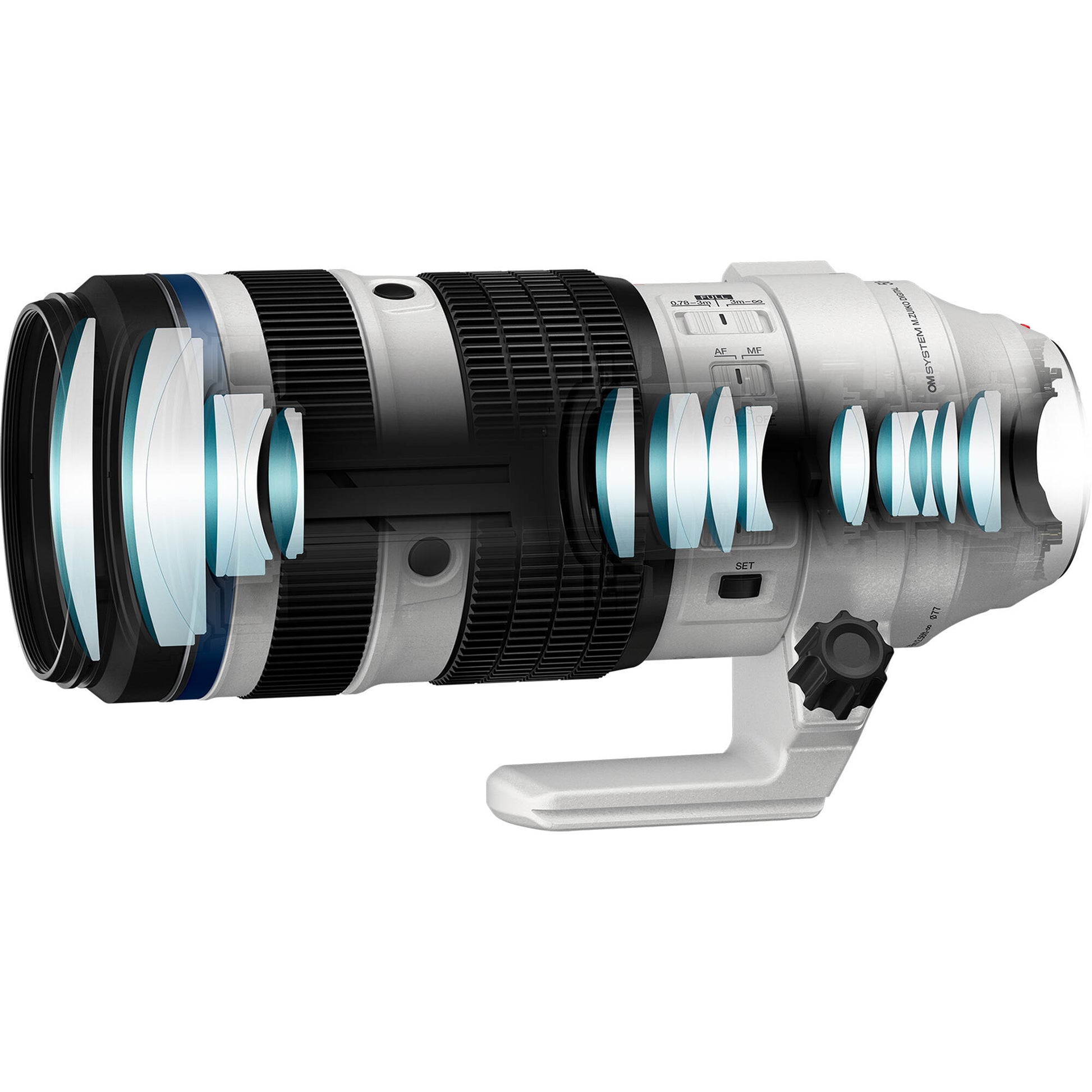OM SYSTEM 50-200mm f/2.8 IS Pro telephoto zoom lens
