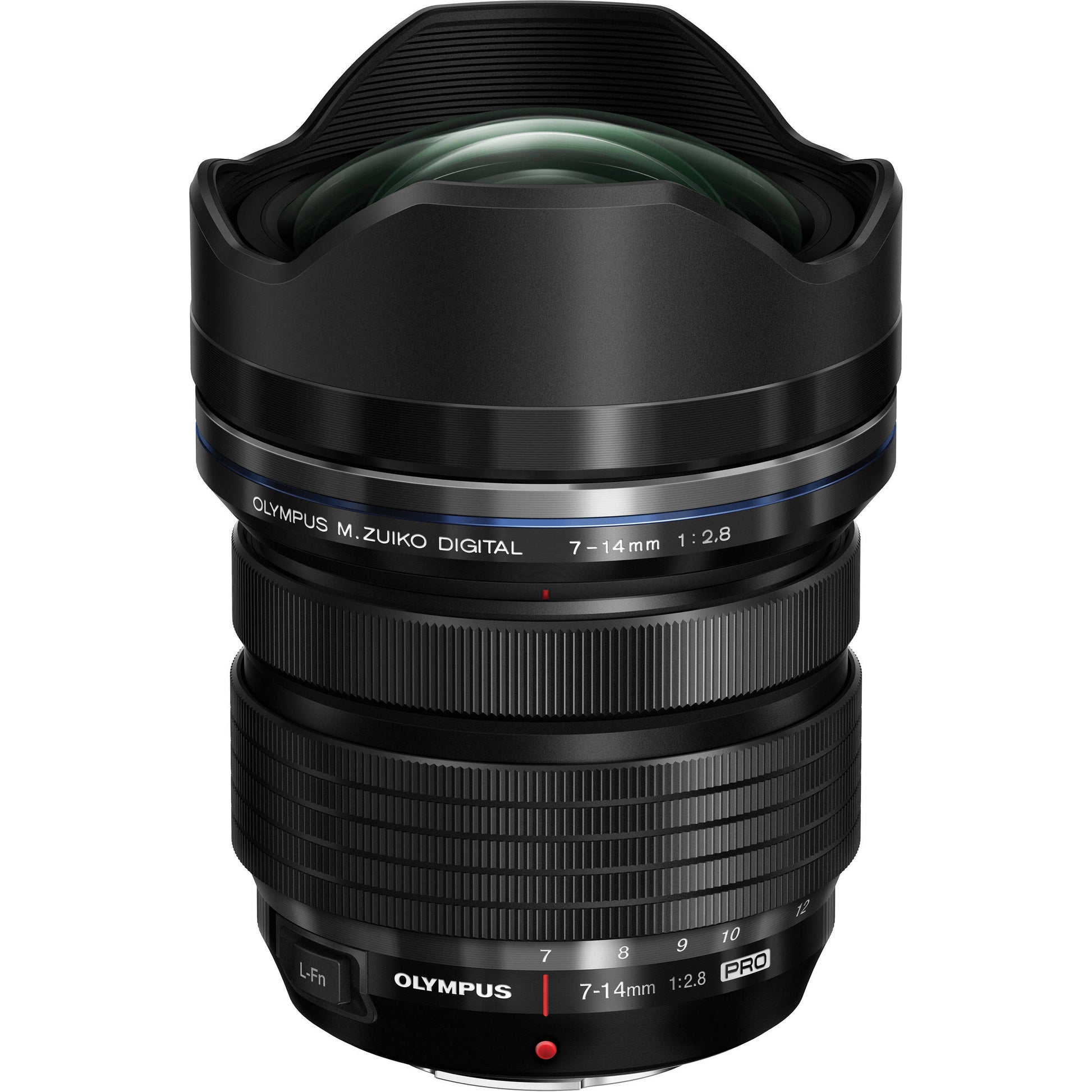 OM SYSTEM M.Zuiko Digital ED 7-14mm f/2.8 PRO Lens for Micro Four Thirds, ultra-wide zoom with bright aperture, sharp optics, and weather-sealed construction.