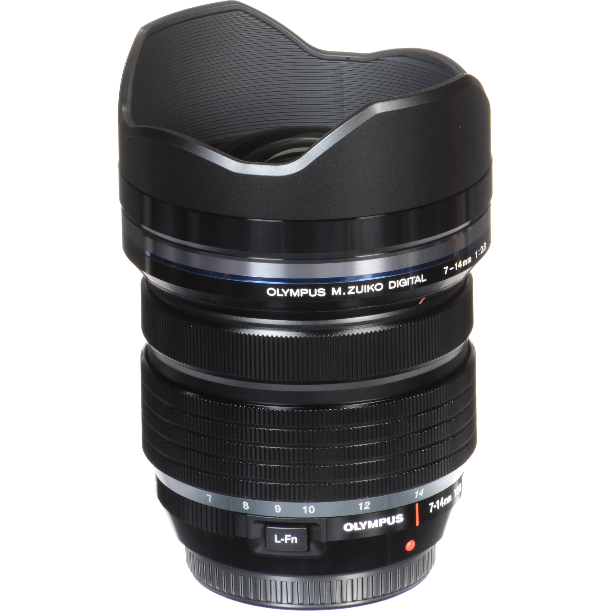 OM SYSTEM M.Zuiko Digital ED 7-14mm f/2.8 PRO Lens for Micro Four Thirds, ultra-wide zoom with bright aperture, sharp optics, and weather-sealed construction.