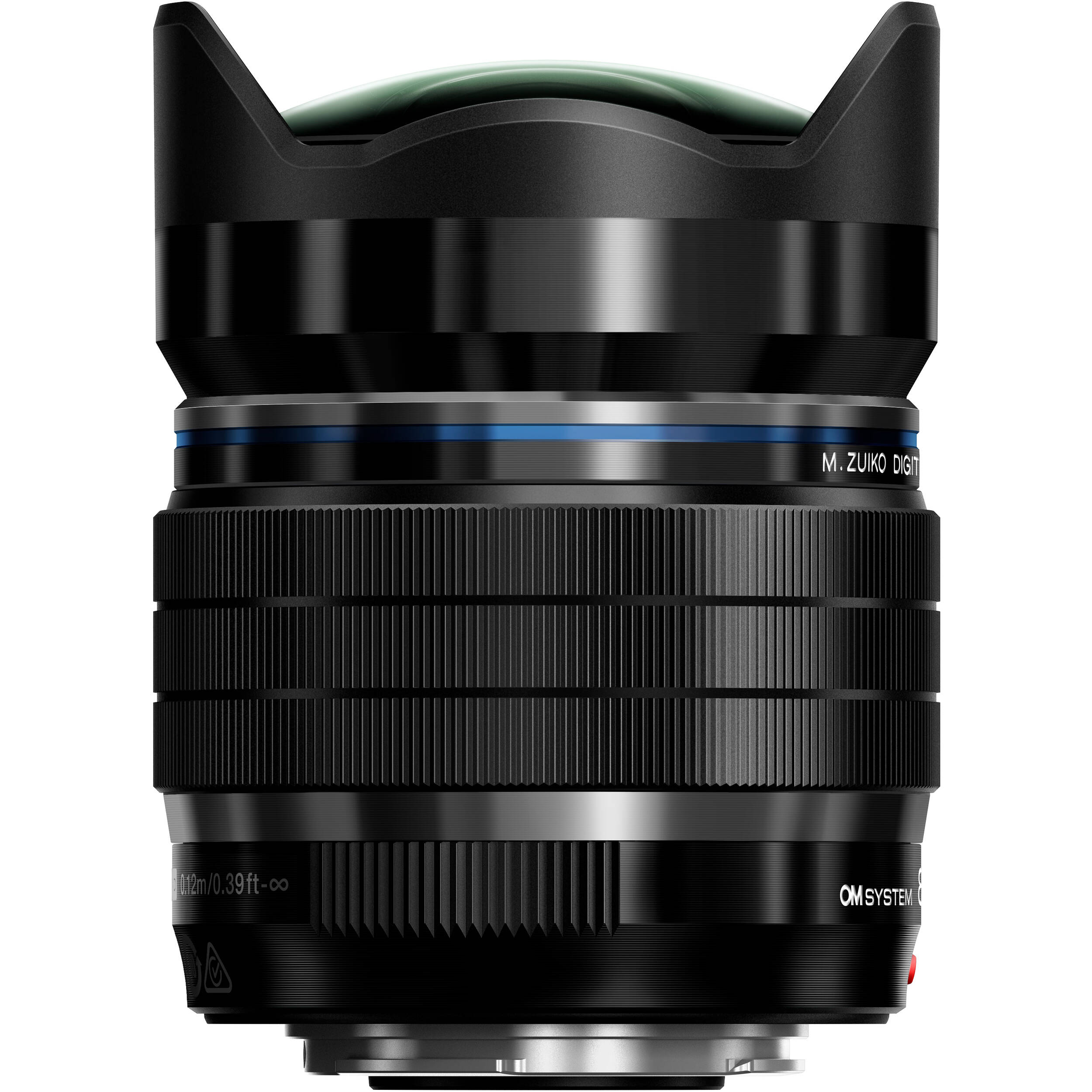 OM SYSTEM M.Zuiko Digital ED 8mm f/1.8 Fisheye PRO Lens for Micro Four Thirds cameras, ultra-wide 180° view with bright aperture and weather-sealed design.
