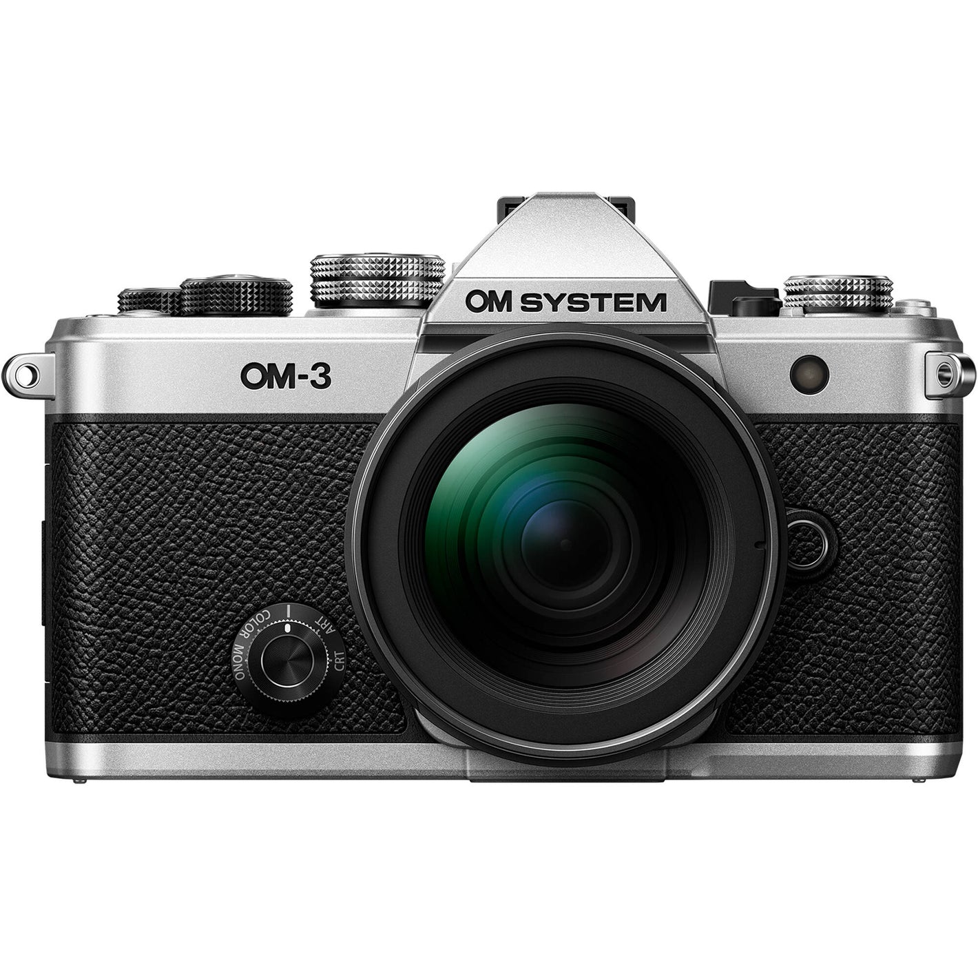 OM System OM-3 with 12-45mm f/4 Pro Lens, 20.4MP sensor, TruePic X, compact weather-sealed zoom, 7.5 stops IBIS, 120fps burst, 4K 60p video