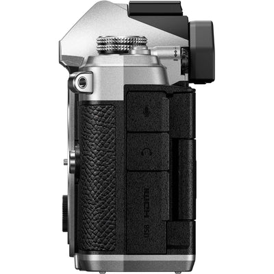 OM System OM-3 mirrorless camera with 20MP stacked BSI Live MOS sensor, TruePic X processor, 1053-point Quad Pixel AF covering 100% frame, up to 50 fps continuous AF burst, 4K 60p video, IP53 weather sealing, and 3-inch vari-angle touchscreen.
