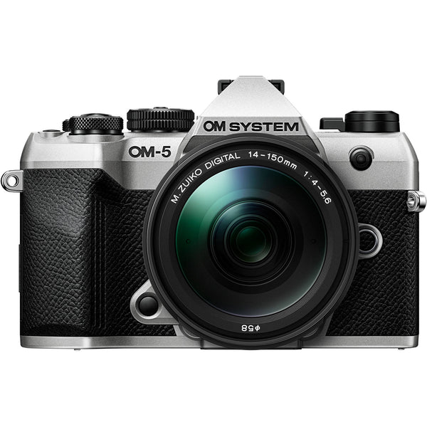OM SYSTEM OM-5 II Camera with 14-150mm f/4-5.6 II Lens (Silver