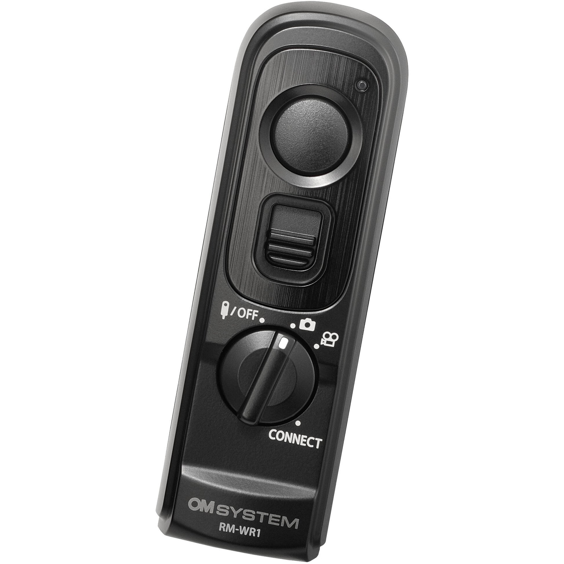 OM SYSTEM RM-WR1 Wireless Remote Control for OM SYSTEM cameras, IP57 dustproof and splashproof, wireless and wired operation.
