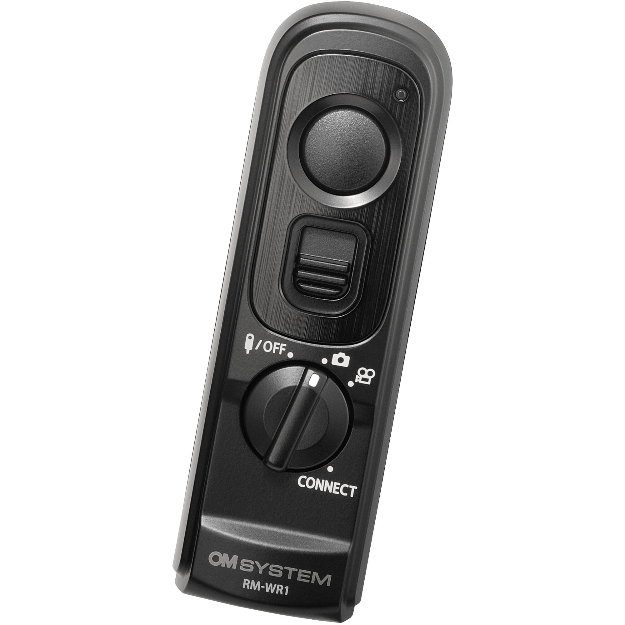 OM SYSTEM RM-WR1 Wireless Remote Control for OM SYSTEM cameras, IP57 dustproof and splashproof, wireless and wired operation.