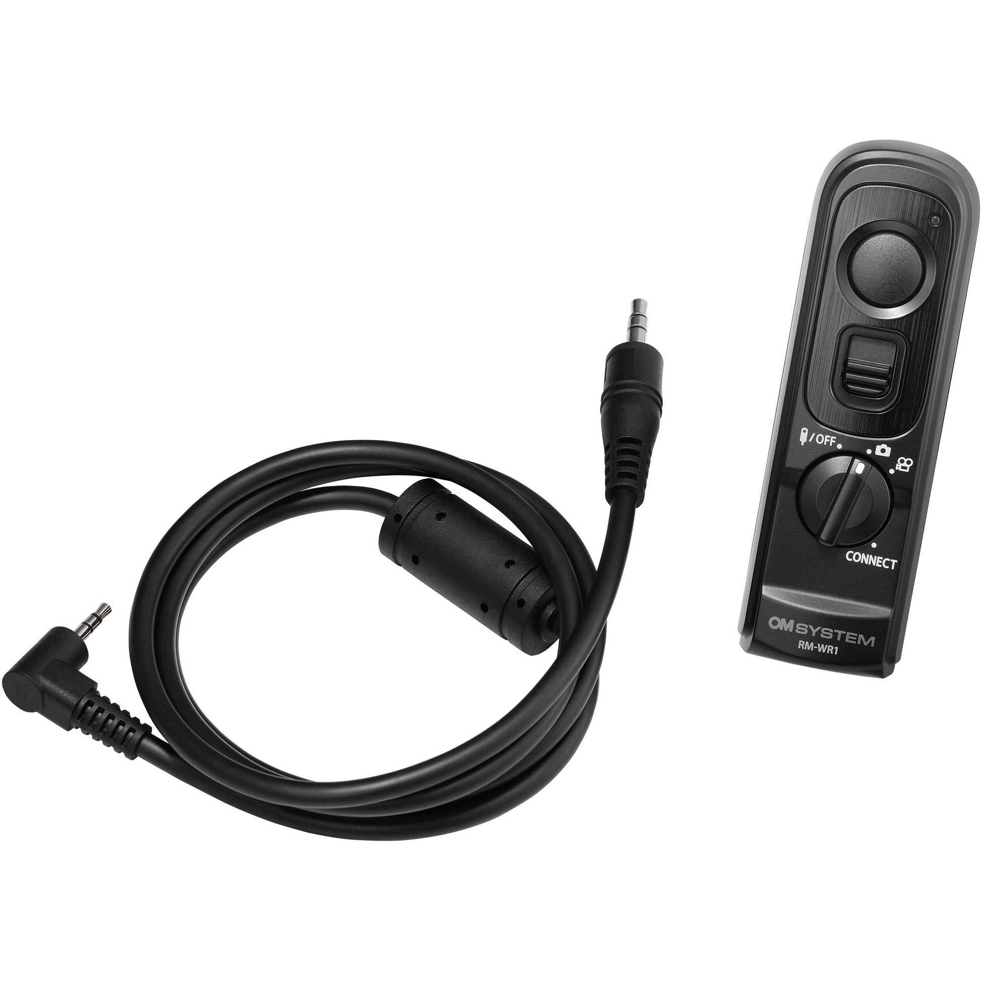 OM SYSTEM RM-WR1 Wireless Remote Control for OM SYSTEM cameras, IP57 dustproof and splashproof, wireless and wired operation.
