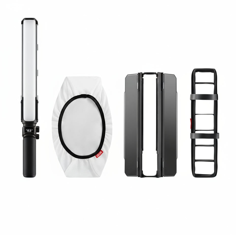 Zhiyun FIVERAY V60 Combo Kit – high-output, adjustable LED light kit with accessories for photography and videography.