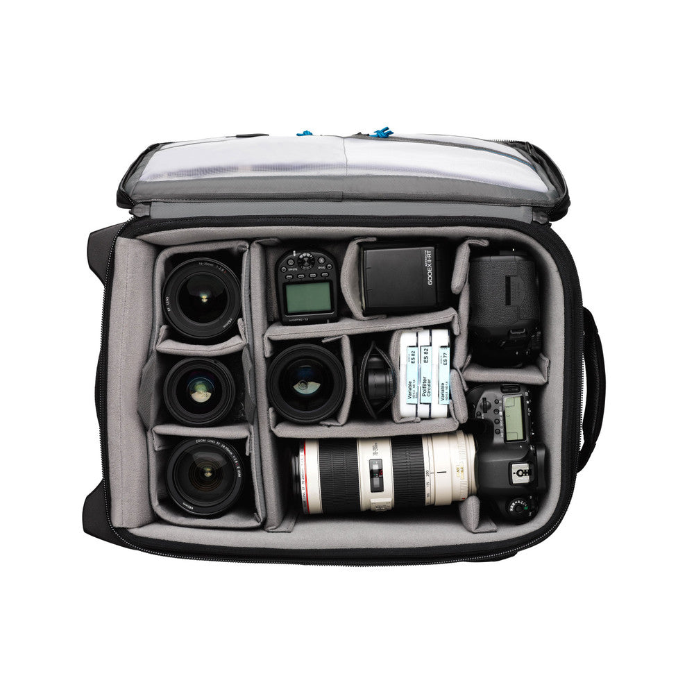 Tenba Roadie Roller professional camera bag with durable wheels, protective padding, and travel-ready design for photographers and filmmakers.