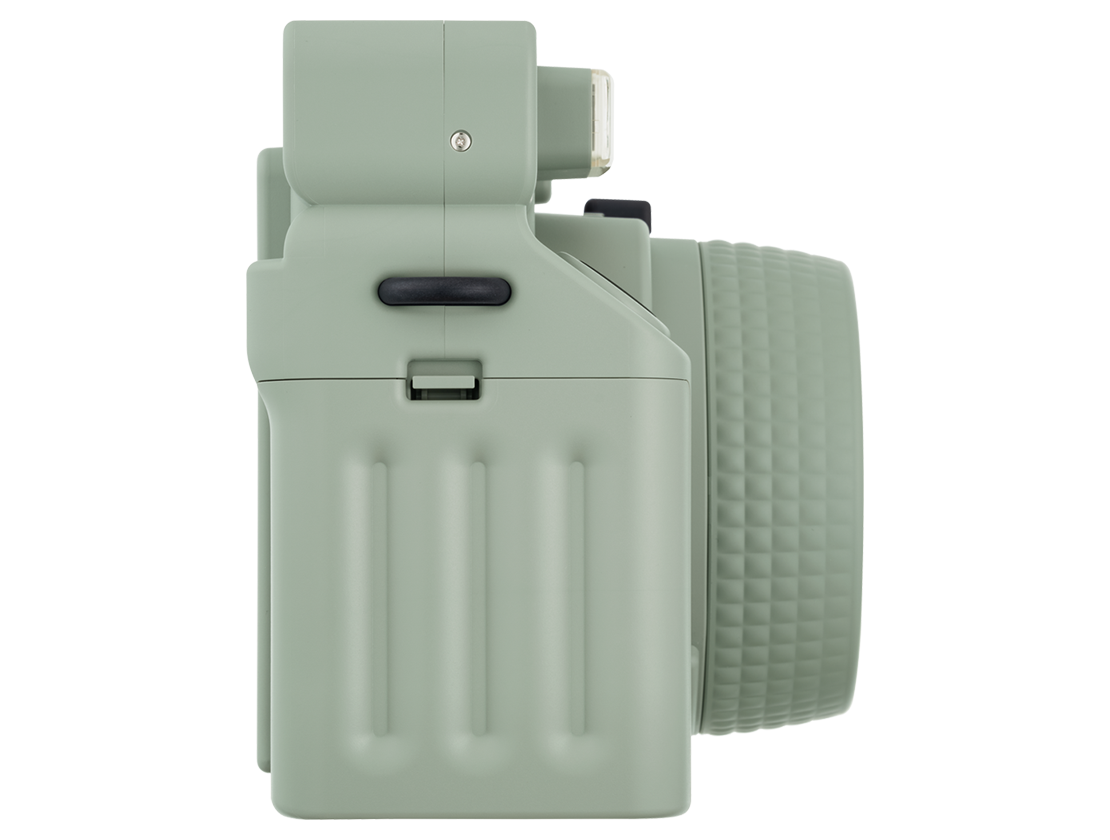 FUJIFILM Instax Wide 400 instant film camera featuring automatic exposure, self-timer, and a stylish retro design for wide-format instant photos.